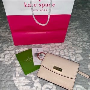 kate spade Laurel Way Compact Wallet Pretty Pink